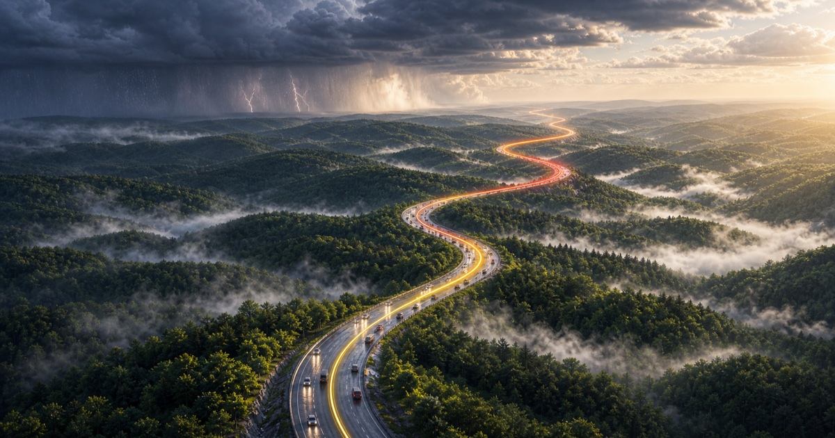 Atlanta to Nashville route weather planning image
