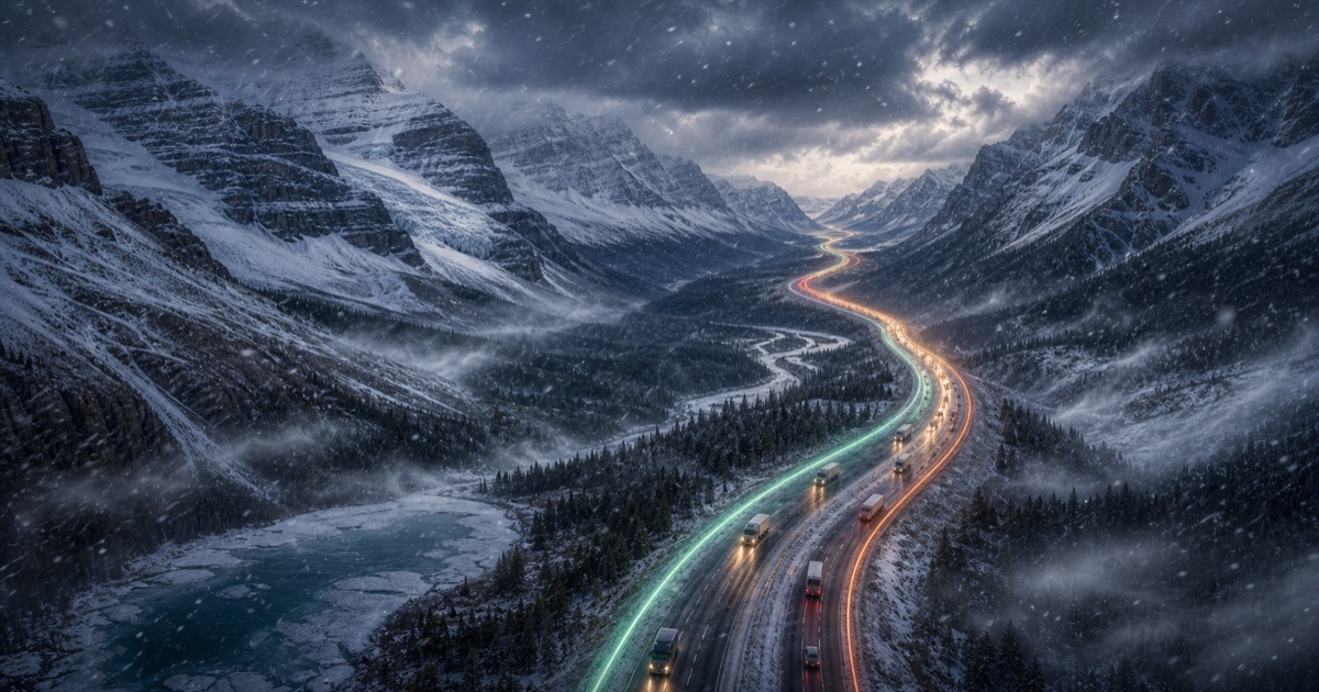 Banff to Jasper route weather planning image