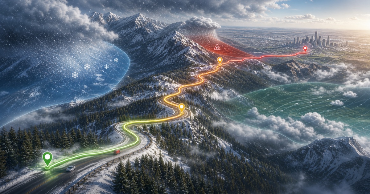 Denver to Aspen route weather planning image