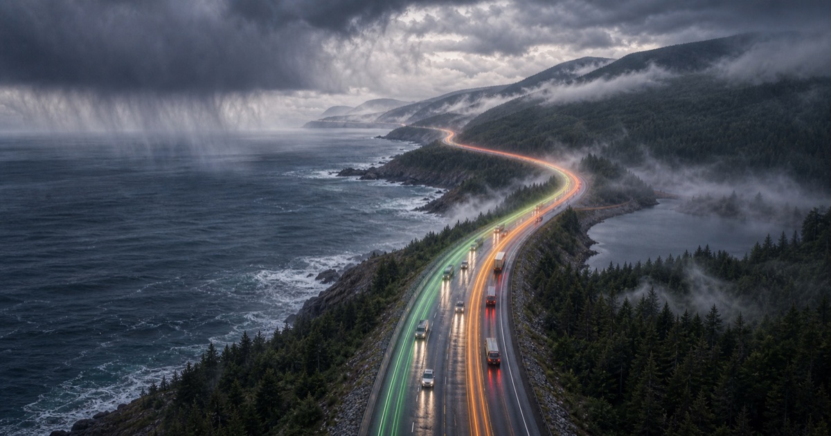 Halifax to Cape Breton route weather planning image