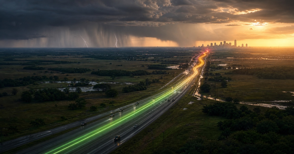 Houston to Austin route weather planning image