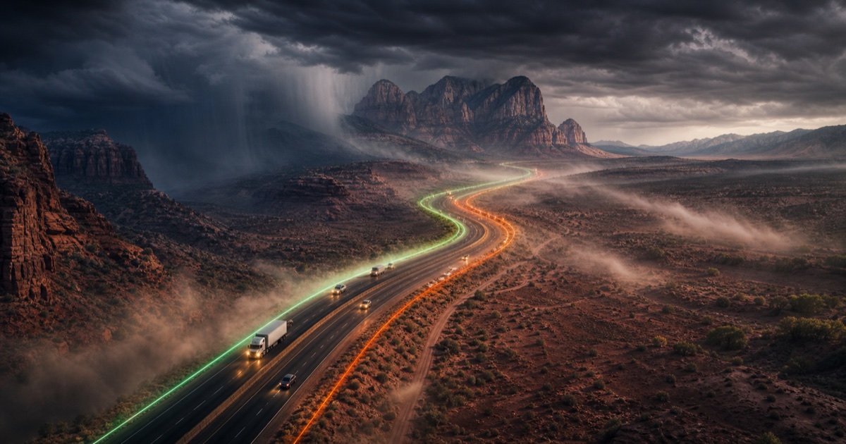 Las Vegas to Zion route weather planning image
