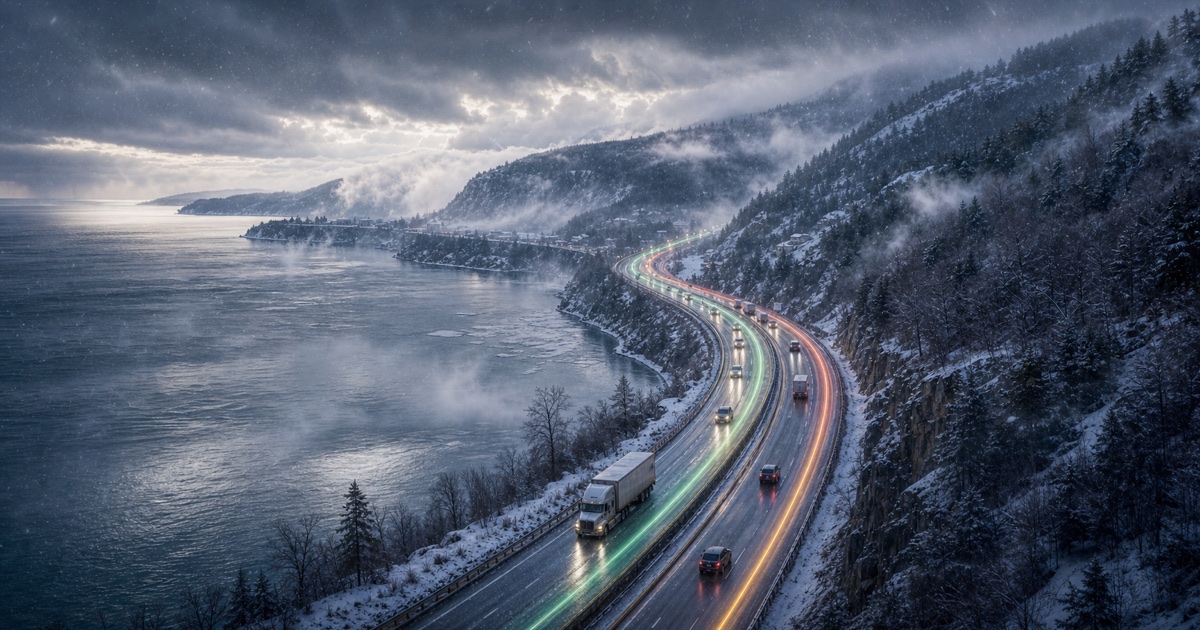 Quebec City to Charlevoix route weather planning image